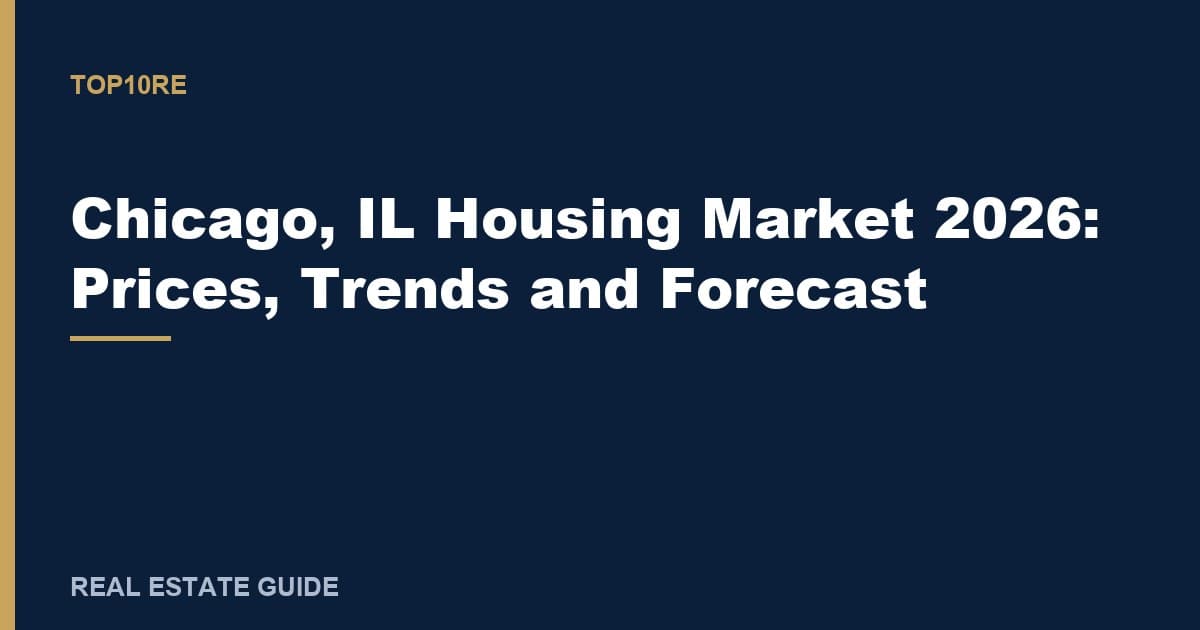 Chicago, IL Housing Market 2026: Prices, Trends and Forecast